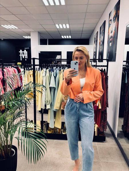 SPODNIE JEANS TYPU BALLOON