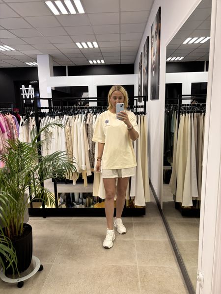 BAWEŁNIANY T-SHIRT LONG JASNY BEŻ