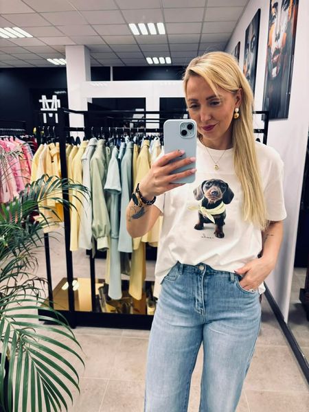 Bawełniany T-shirt z nadrukiem